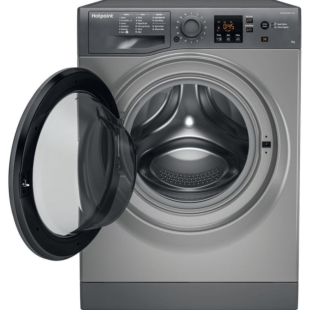 Hotpoint  NSWF946GGUK Graphite 9Kg 1400 Spin Washing Machine