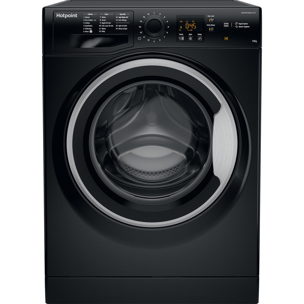 Hotpoint NSWM1045CBS 10KG Washing Machine - Black