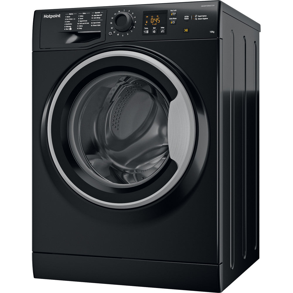 Hotpoint NSWM1045CBS 10KG Washing Machine - Black