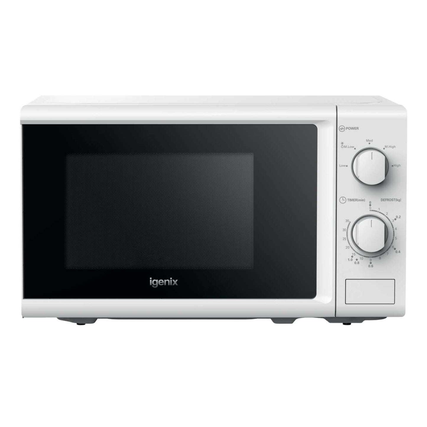 Igenix IGM0820W 20Litre 800W Manual Microwave White