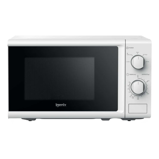 Igenix IGM0820W 20Litre 800W Manual Microwave White