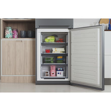 Load image into Gallery viewer, Indesit INFC850TI1S1 60cm Frost Free Fridge Freezer Silver 1.86m F Rated
