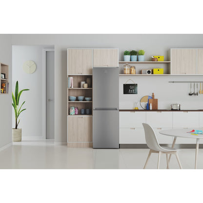 Indesit INFC850TI1S1 60cm Frost Free Fridge Freezer Silver 1.86m F Rated