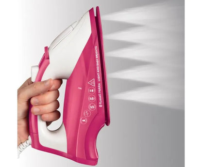 Russell Hobbs 26480 Light & Easy Brights Steam Iron in Berry