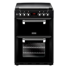 Load image into Gallery viewer, Stoves Richmond 600DF Blk Black 60cm Dual Fuel Mini Range Cooker 444444723
