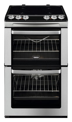 Zanussi ZCV46250XA S/Steel 55cm Electric Double Oven Cooker.