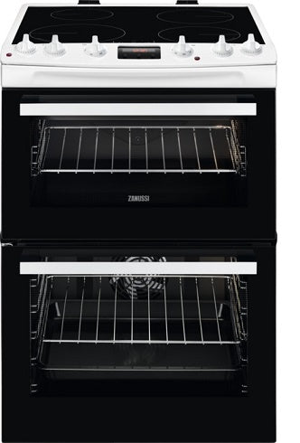 Zanussi ZCI66280WA Induction Hob Double Oven White Cooker.